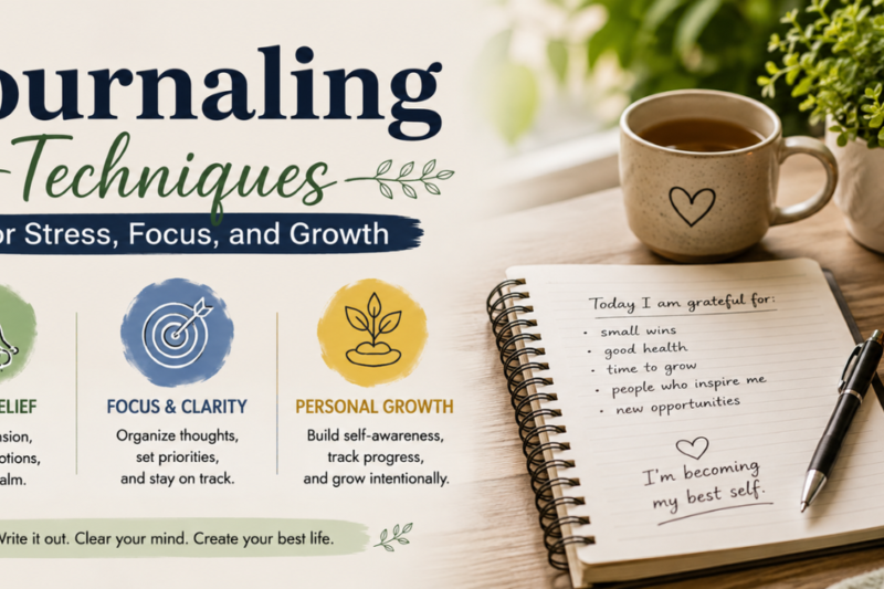 Journaling Techniques for Stress, Focus, and Growth